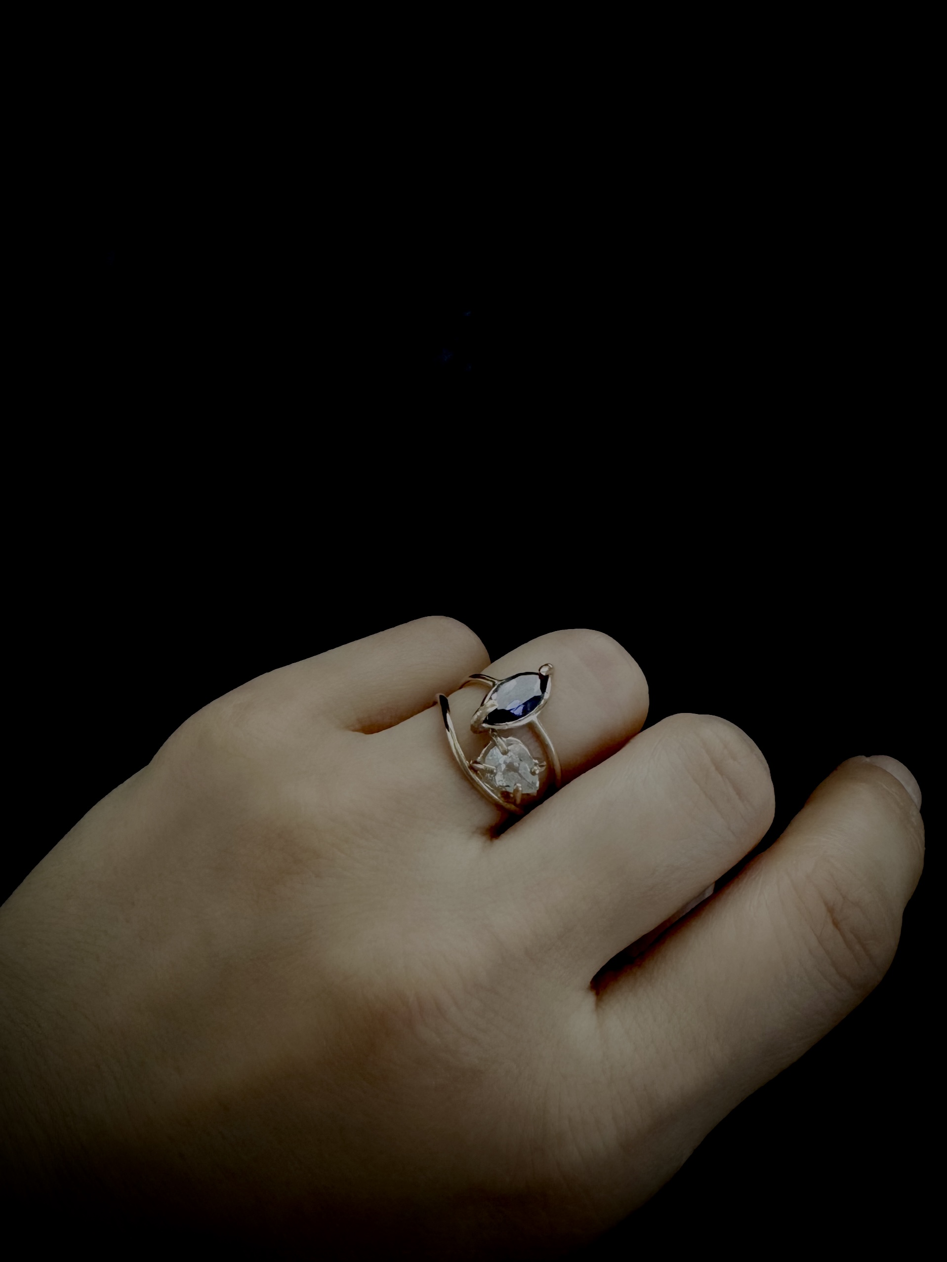 EGGNWORKS エッグンワークス ツクルヒトタチ博in京都文化博物館2025 blacktourmaline in quartz/ring アトリエアールプラスジュエリー