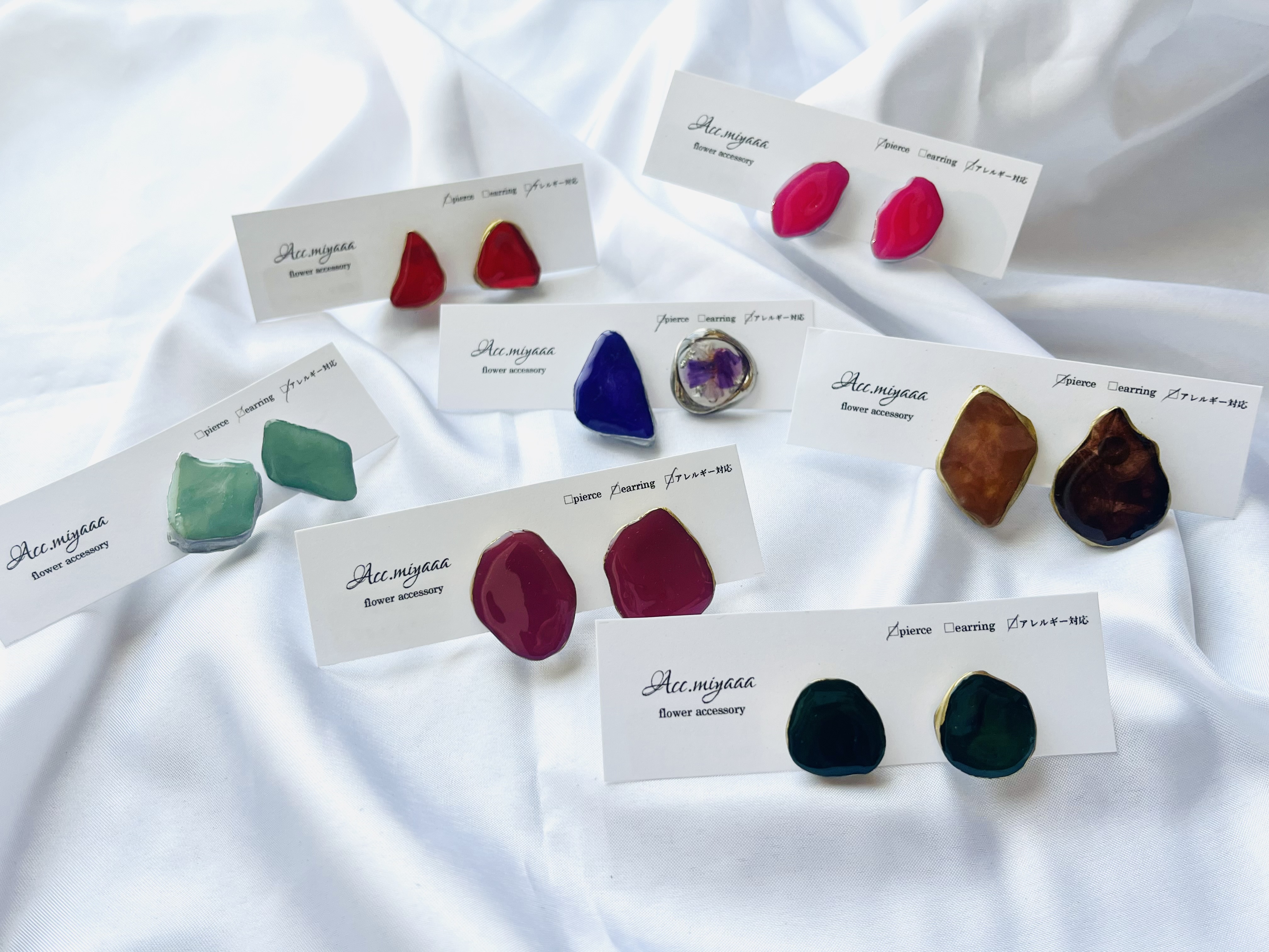 EGGNWORKS エッグンワークス ツクルヒトタチ博in京都文化博物館2025 Acc.miyaaaオリジナル リバーシブルイヤーカフ Acc miyaaa