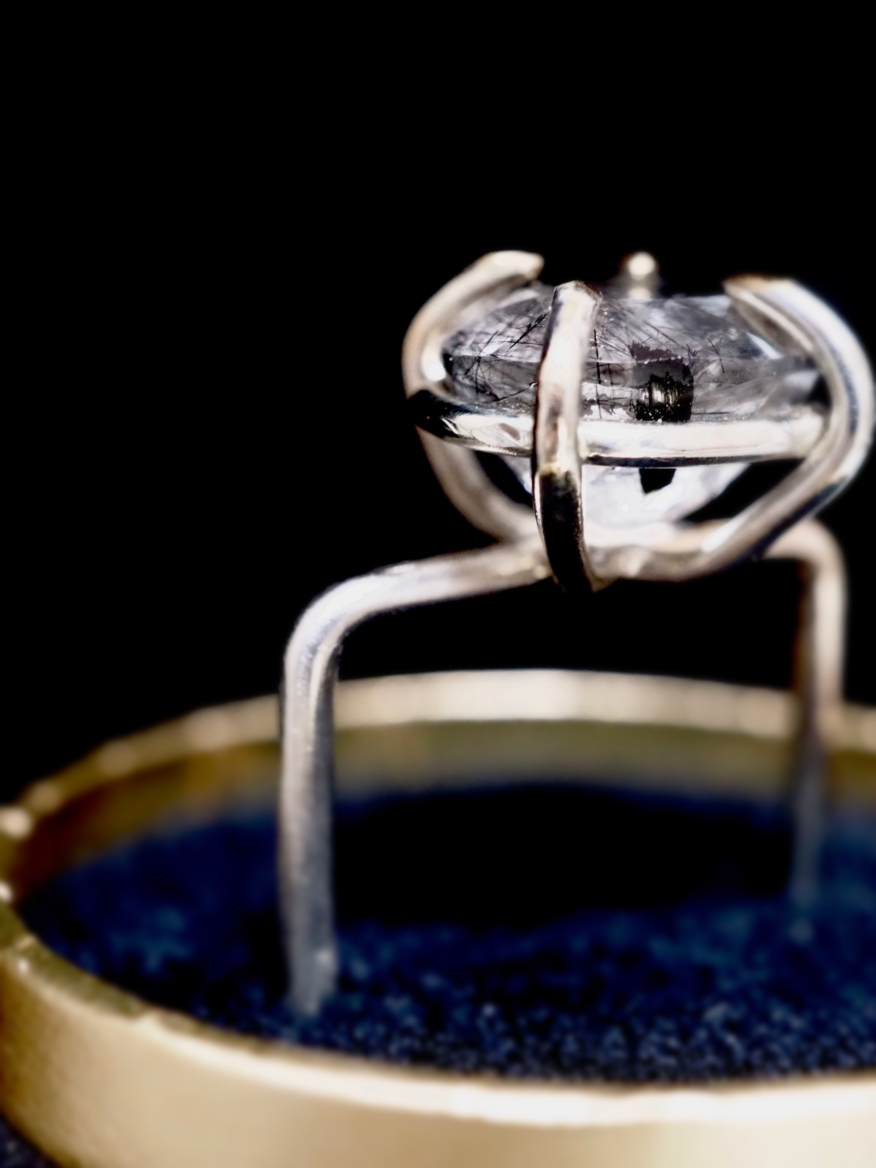 EGGNWORKS エッグンワークス ツクルヒトタチ博in京都文化博物館2025 blacktourmaline in quartz/ring アトリエアールプラスジュエリー