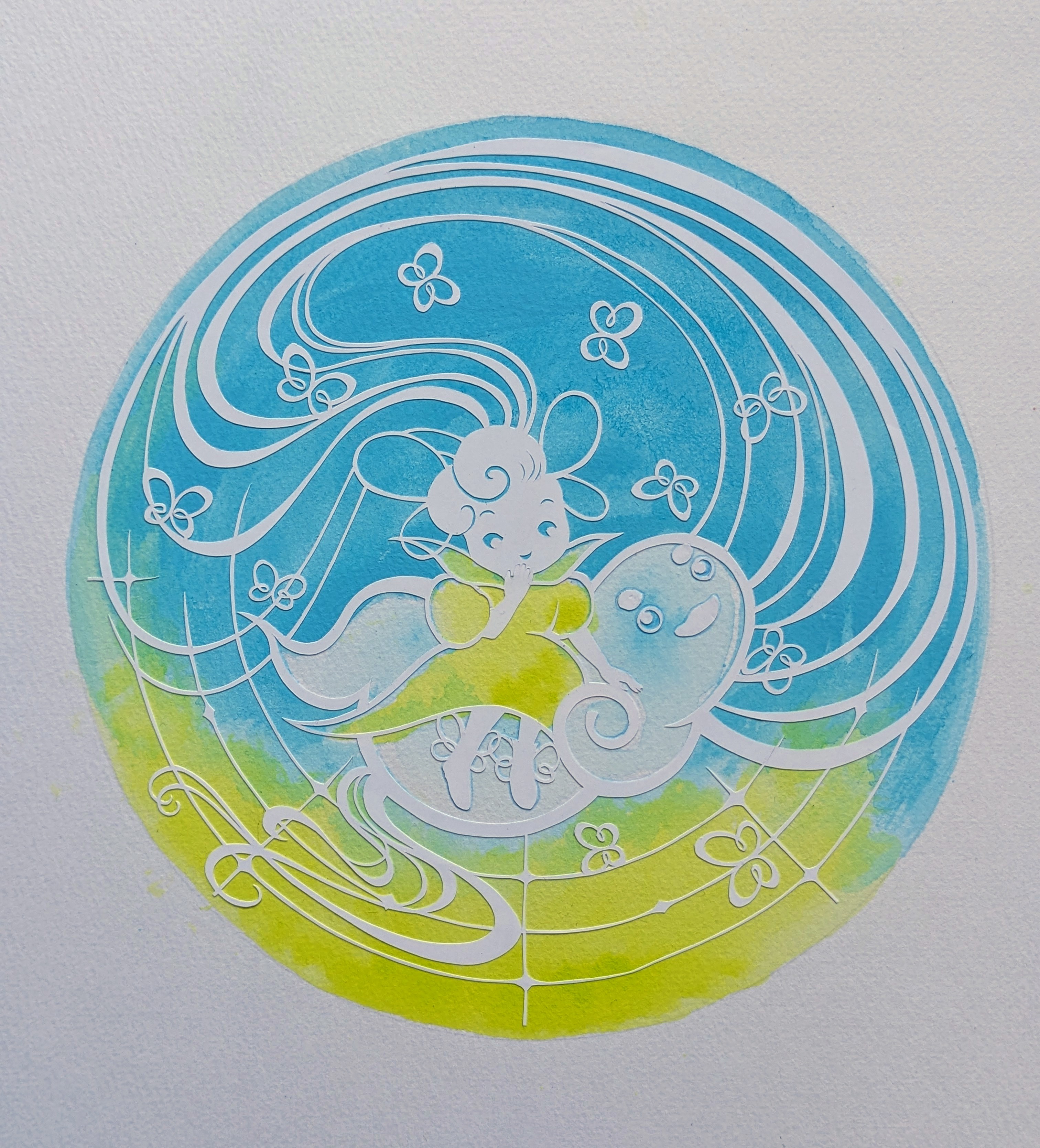 EggnWorks Museum 切り絵　プリンセス〝ふう‘’