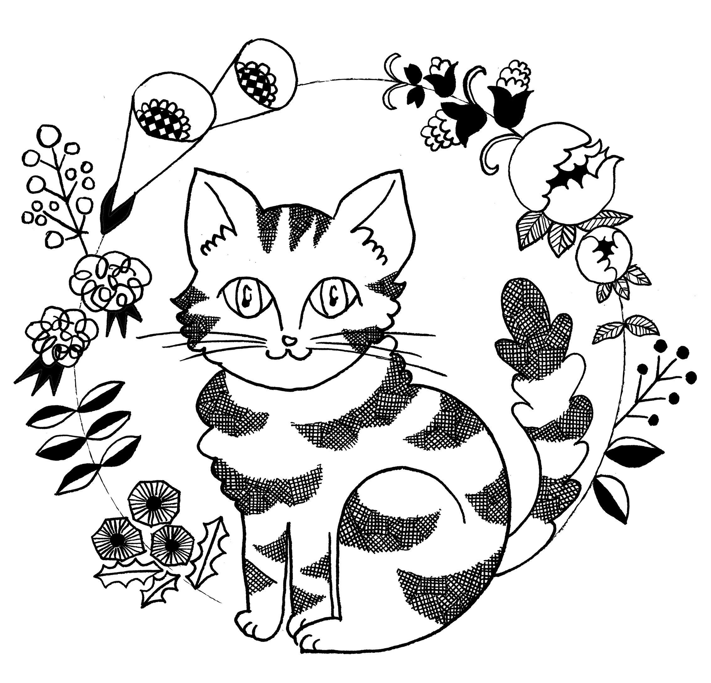 EggnWorks Museum エッグンワークス ミュージアム 花と猫
