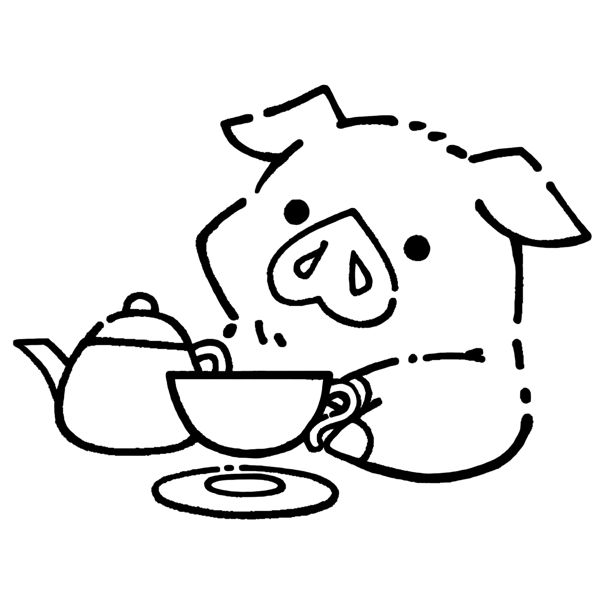EggnWorks Museum エッグンワークス ミュージアム ブタとティータイム