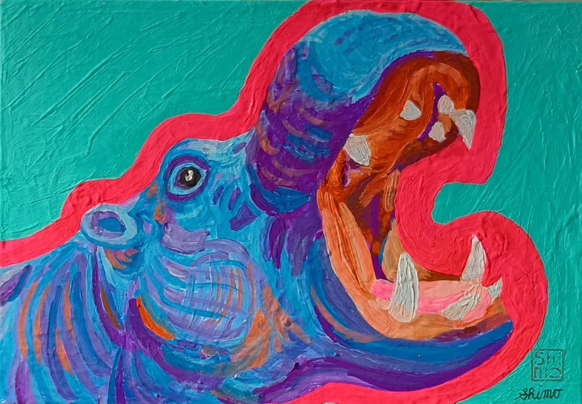 ツクルヒトタチ博 シモちゃすけ 絵画作品　カバvol.4
