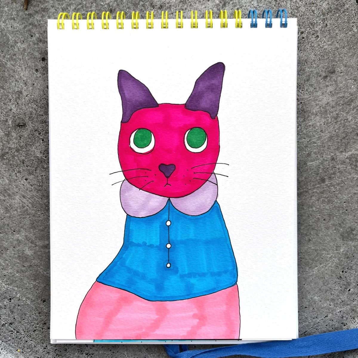 EggnWorks Museum エッグンワークス ミュージアム おめかし(猫)原画