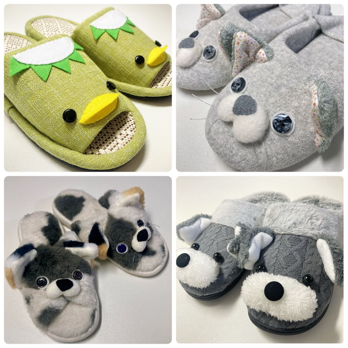 EggnWorks Museum エッグンワークス ミュージアム まるでぬいぐるみのようなスリッパしぃりや