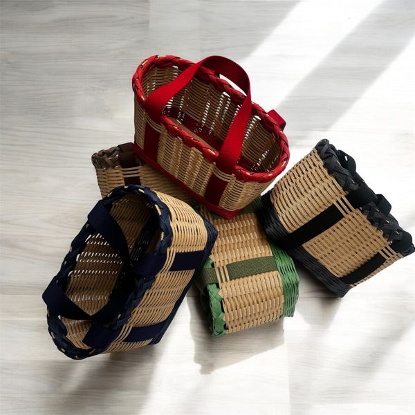 EGGNWORKS エッグンワークス ツクルヒトタチ博 紙バンドによるおしゃれなカゴバッグや小物 B.earth734