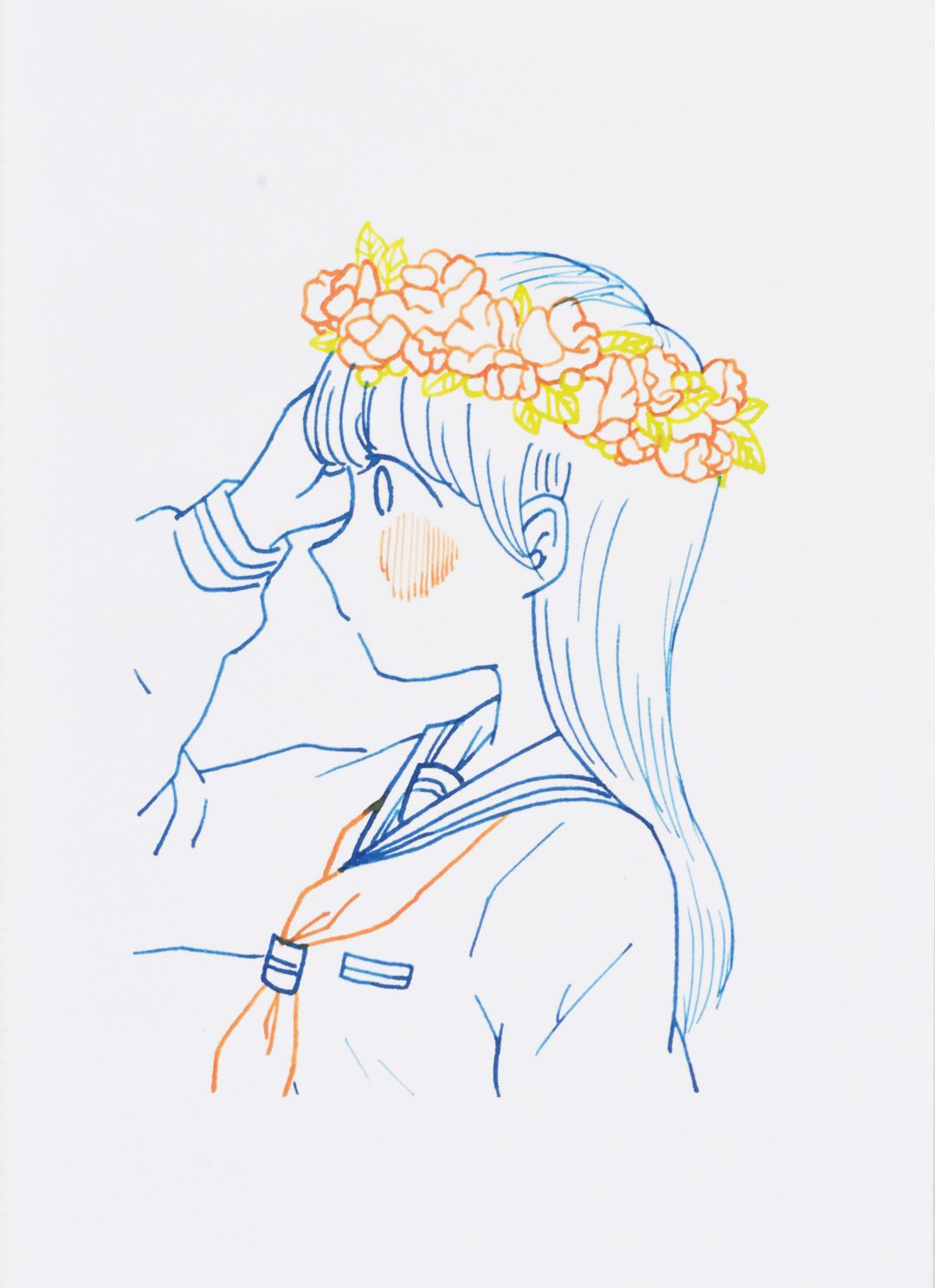 EggnWorks Museum エッグンワークス ミュージアム 花冠とセーラー服