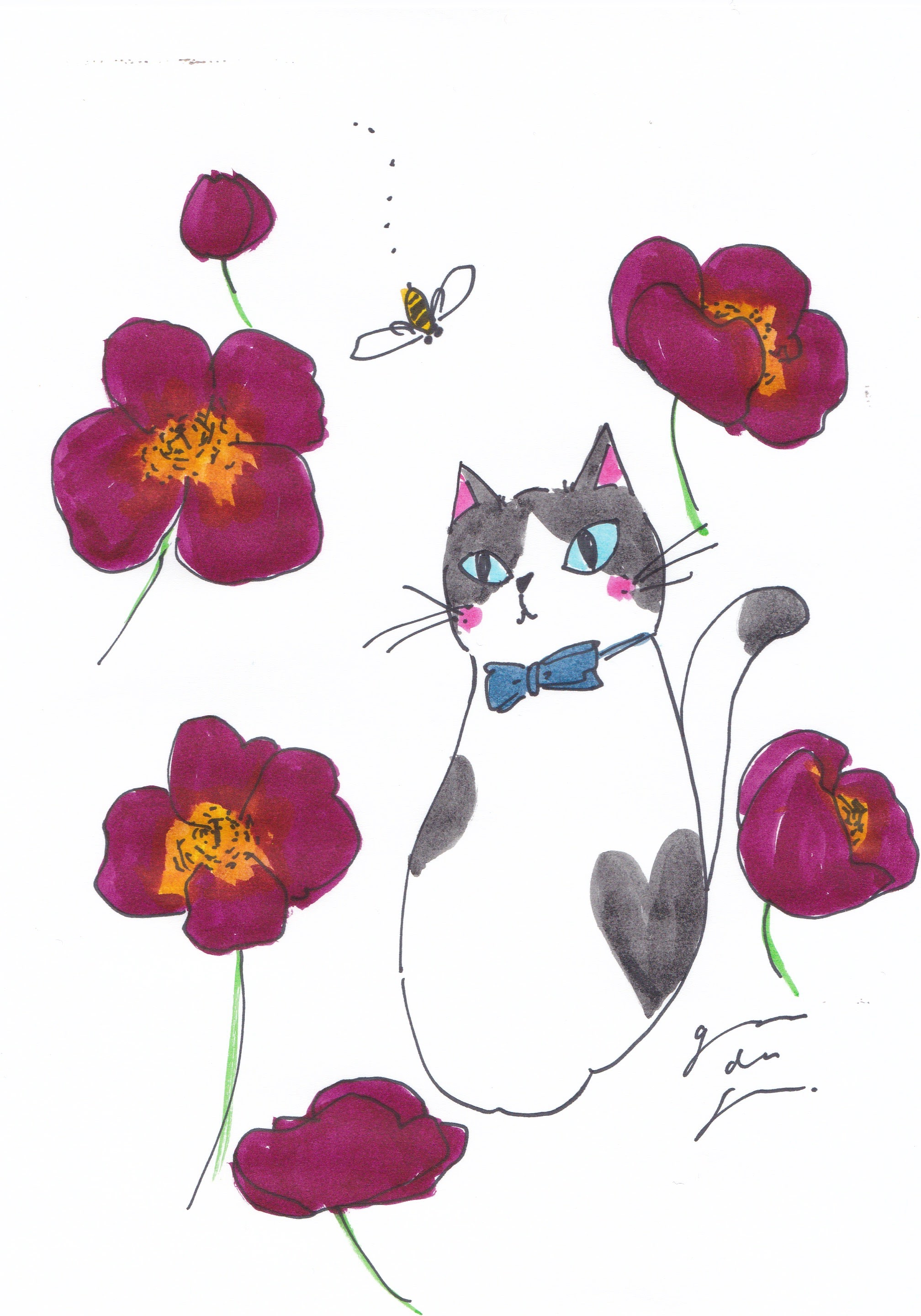 EggnWorks Museum 花と猫とみつばち