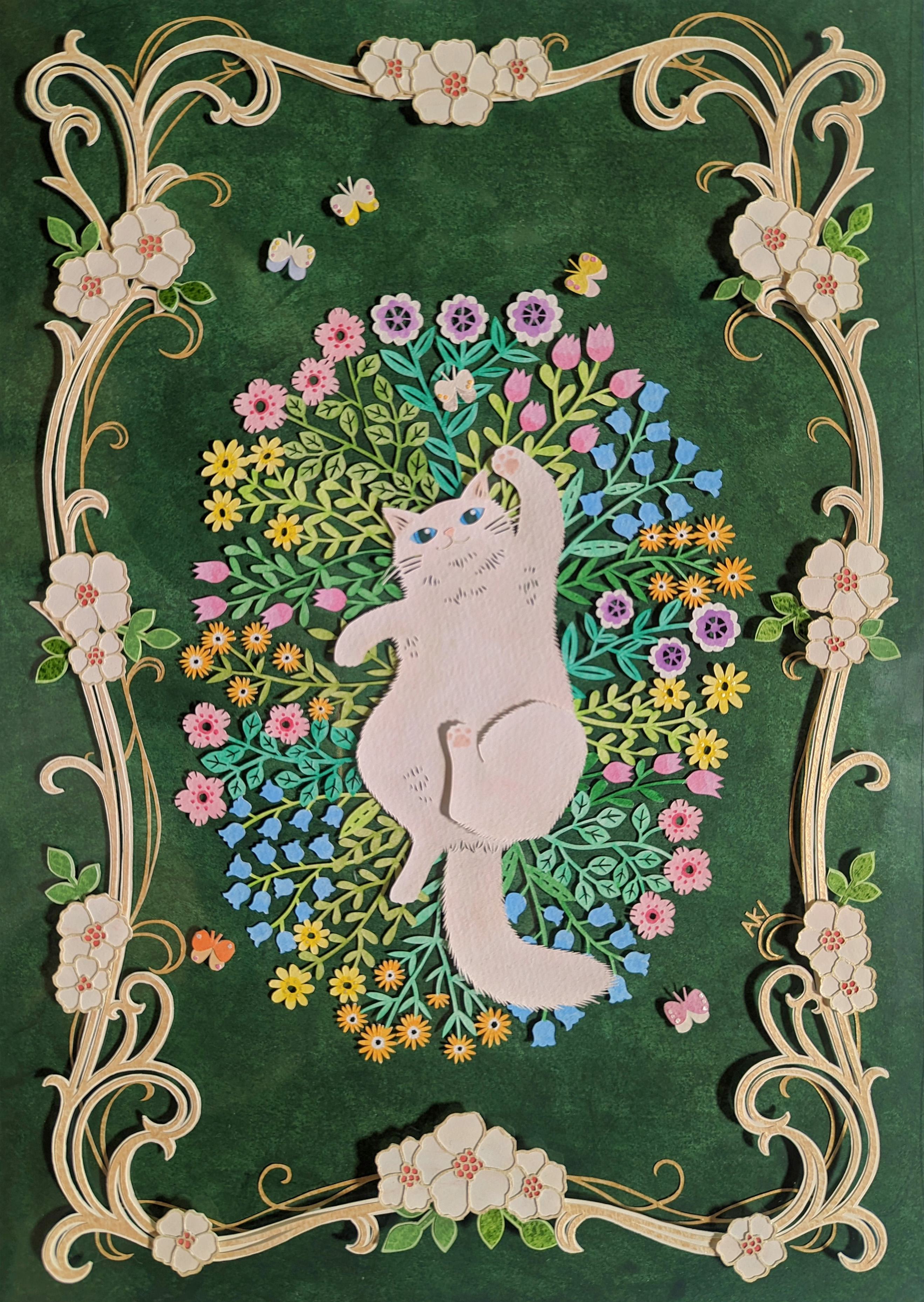 EggnWorks Museum エッグンワークス ミュージアム ネコとちょうちょ