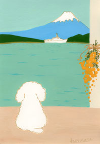 EggnWorks Museum エッグンワークス ミュージアム 白い子犬