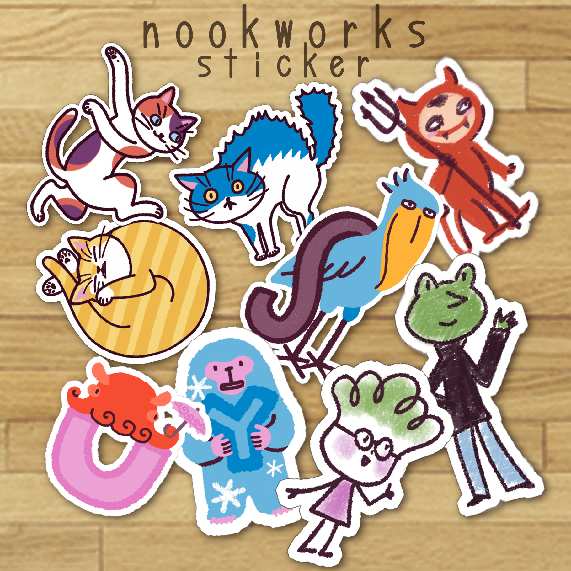 ツクルヒトタチ博popup in 京都伊勢丹2026.01 EggnWorks Museum エッグンワークス ミュージアム いろいろにゃんこnon_nook