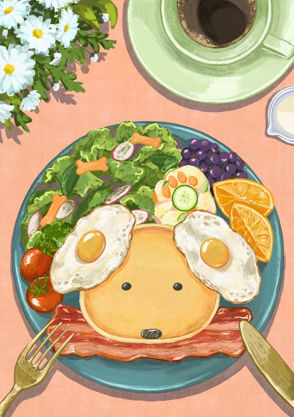 EggnWorks Museum 犬のパンケーキ