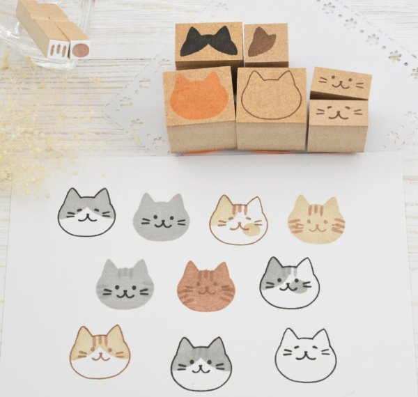 EggnWorks Museum 模様が作れる猫のはんこ