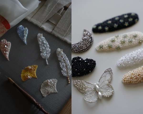 EggnWorks Museum エッグンワークス ミュージアム オートクチュール刺繍 ブローチ/ヘアアクセサリーコレクション