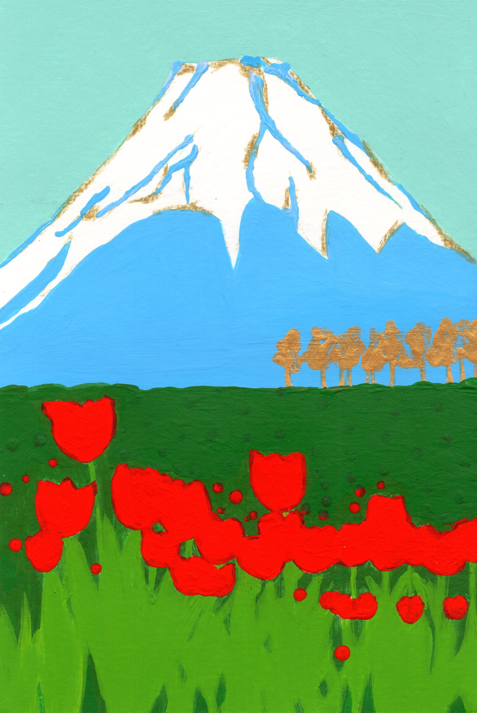 EggnWorks Museum エッグンワークス ミュージアム チューリップ畑の富士山