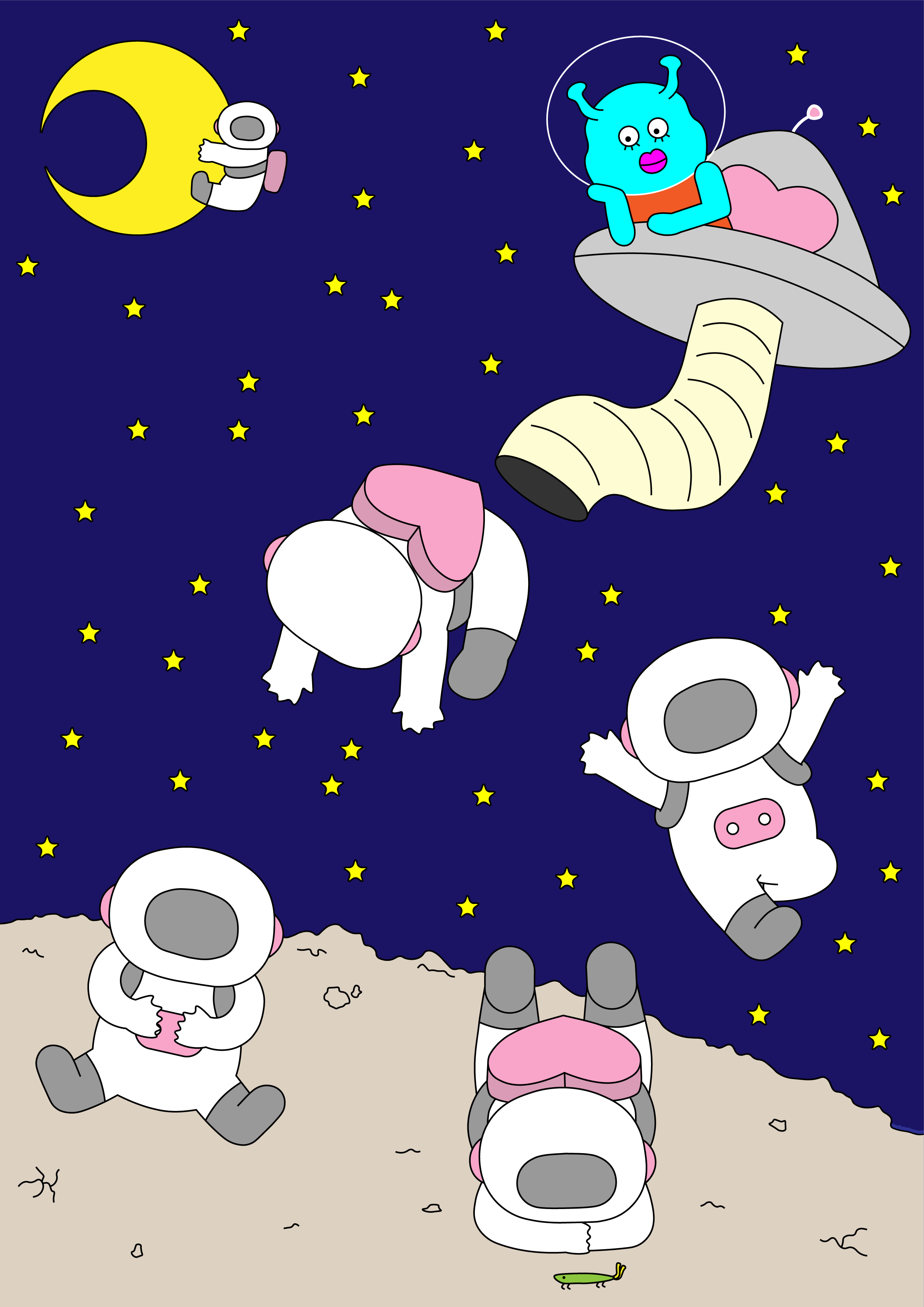 EggnWorks Museum エッグンワークス ミュージアム おてんば宇宙人ルルンパさんとラビーズ軍団