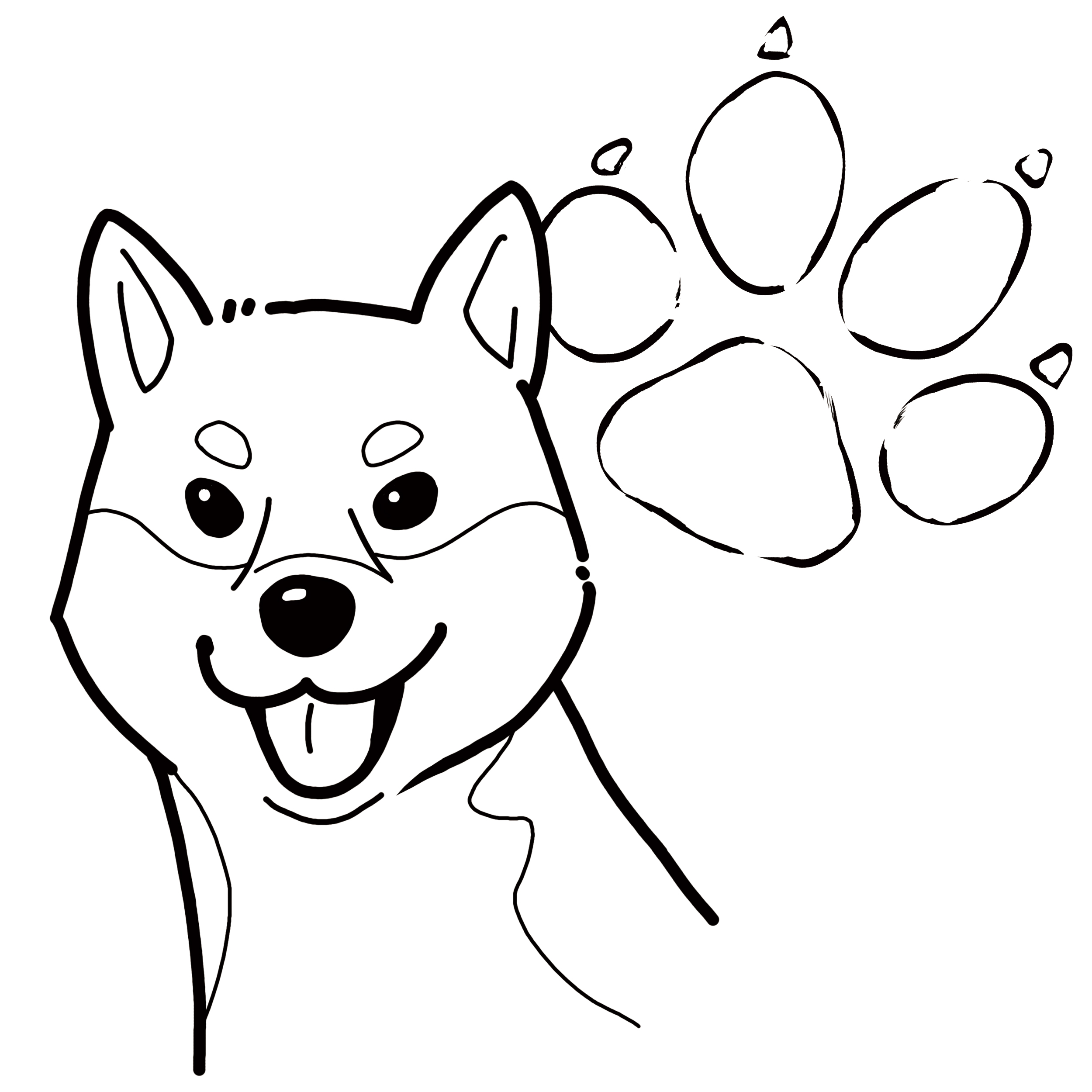 EggnWorks Museum エッグンワークス ミュージアム 柴犬（足あと）
