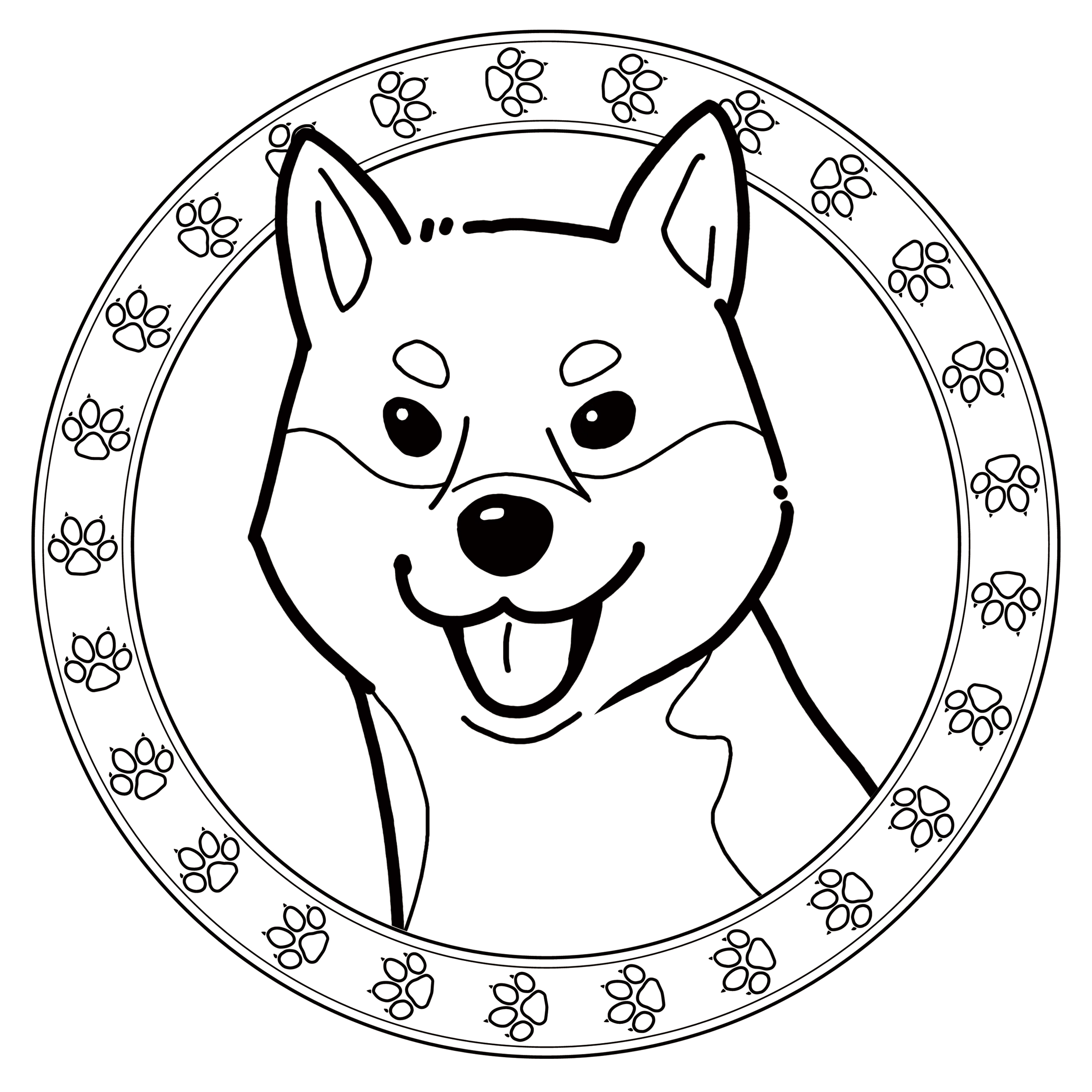 EggnWorks Museum エッグンワークス ミュージアム 柴犬（枠飾り）