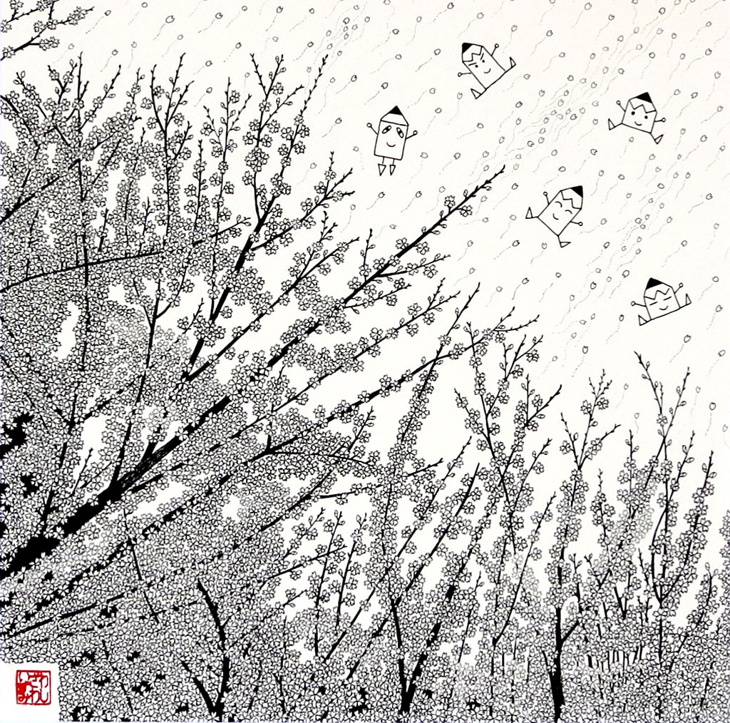 EggnWorks Museum エッグンワークス ミュージアム ペンシルズの絵日記 -さくら吹雪-